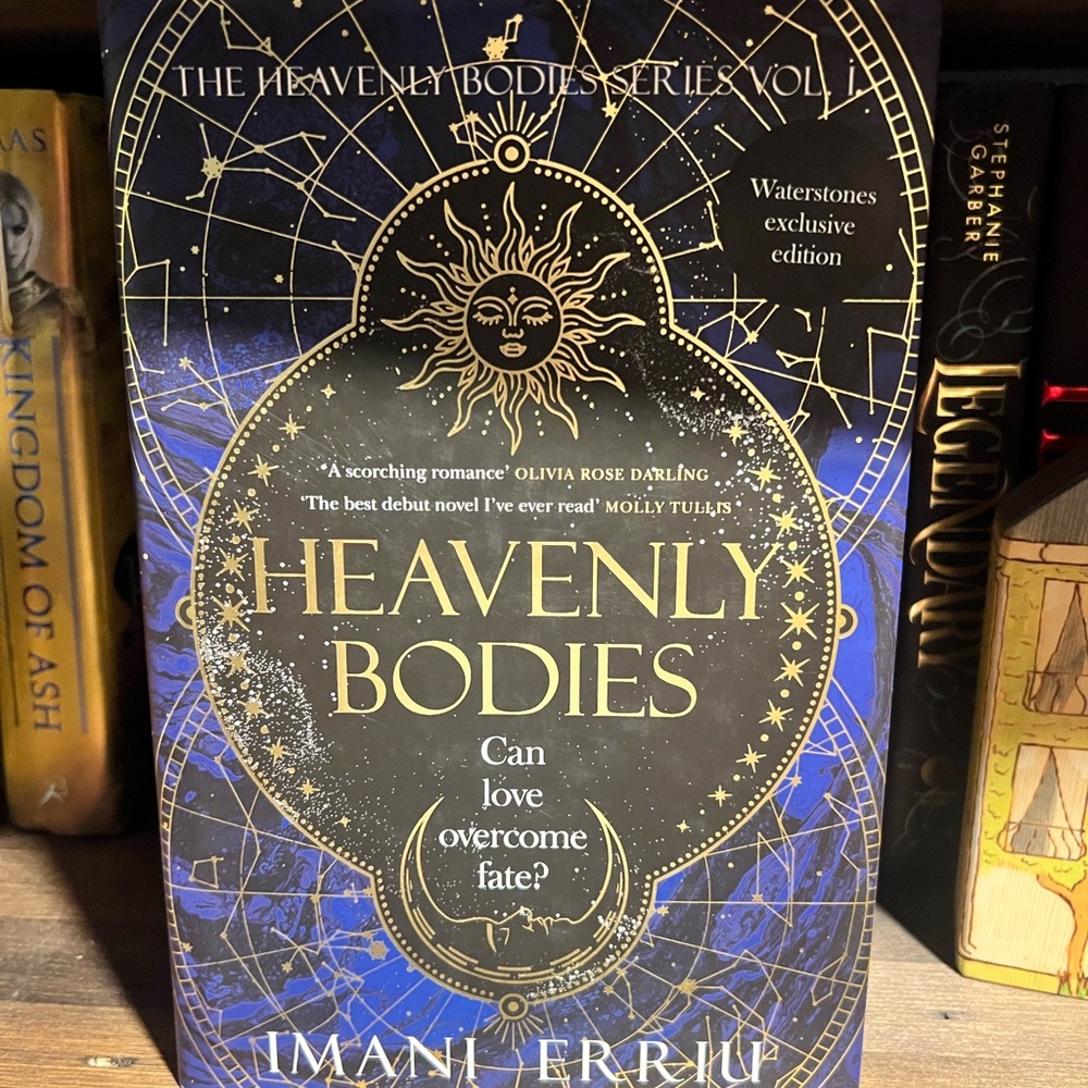 Waterstones Heavenly Bodies by Imani Erriu - Navy & Gold Hardcover